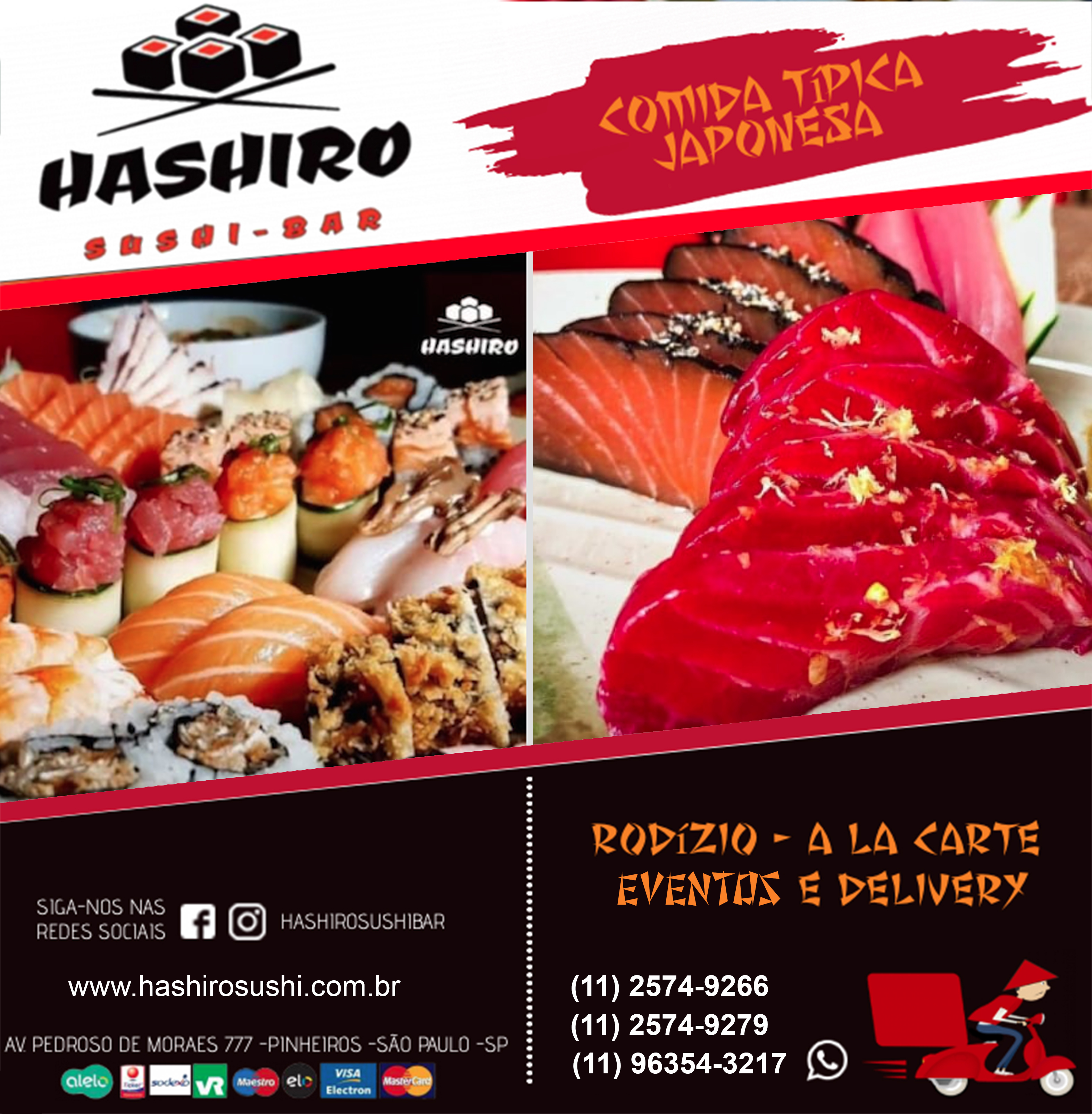 Rodízio de Sushi em Pinheiros – HASHIRO SUSHI BAR